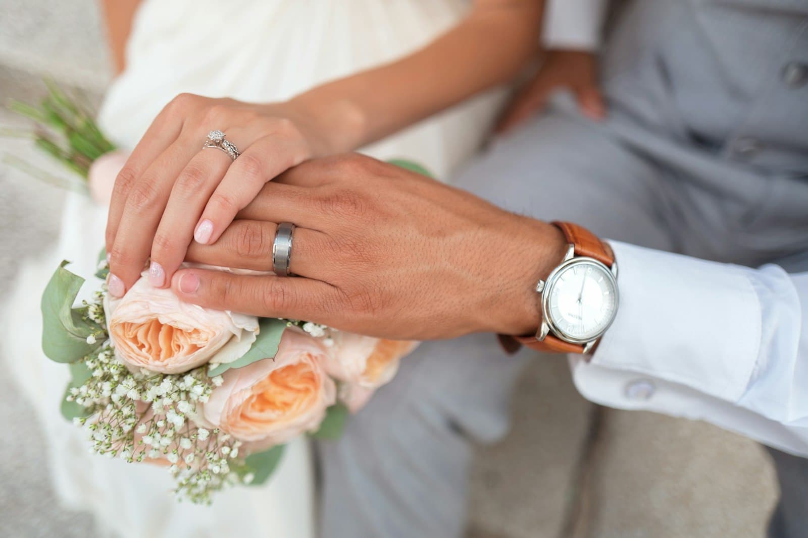 Editorial wedding scene